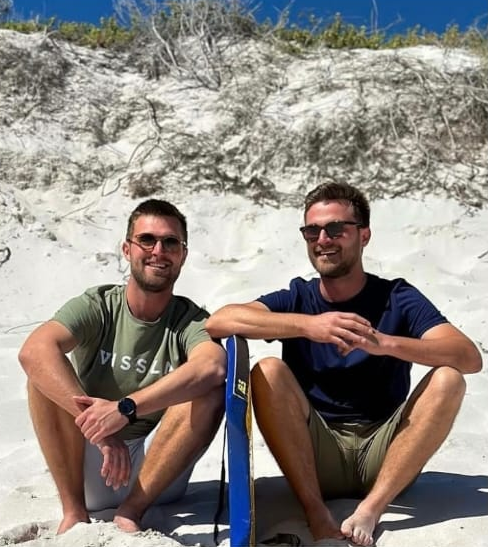 Pieter and Dolf, twin founders of Avondstil Guesthouse